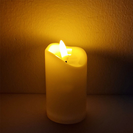 Elektrická náplň LED svíčka s efektem plamene 9,5 cm