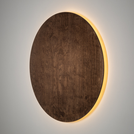 Nástěnné svítidlo LED 16W 290lm 3000K teplá hnědá Skandinávské RING TIMBER LED XL 11292 Nowodvorski