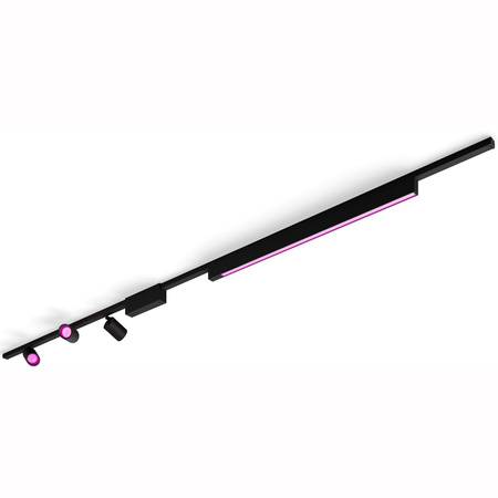 Perifo Lighting Rail Kit 1,5 m + 3x reflektor + LED světlo 44,6 W CCT RGB Philips HUE Bluetooth Black