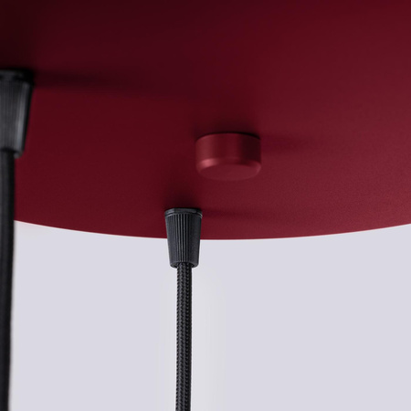 Stropní závěsné svítidlo 3x G9 Round Maroon Modern Matte Halo Sollux