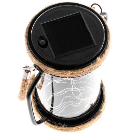 LED solární lampa Venkovní zahradní závěsná stojací lucerna 3000K IP44 soumrakový senzor