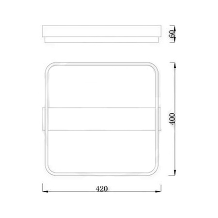 Stropní svítidlo LED Galax 40W černé + dálkové ovládání