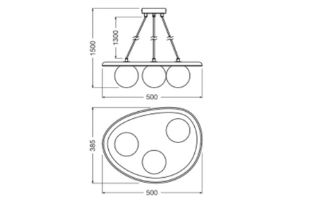 Dekorativní závěsné stropní svítidlo G9 Grey Concrete Decor Ledvance