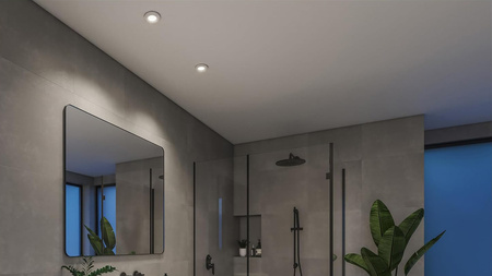 3x zapuštěné svítidlo LED Hermetic IP44 Koupelnové zapuštěné svítidlo 4,2W 400lm IP44 White Ambiance TW White Smart SMART Zigbee Bluetooth Adore Philips HUE