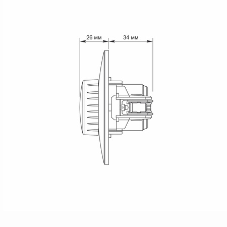 Stmívač LED 200W 10A pro povrchovou montáž BINERA VIDEX, bílý