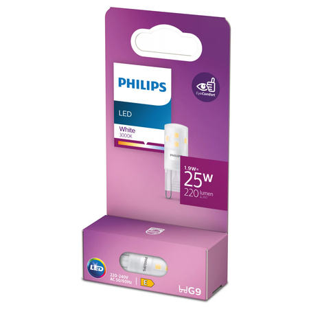 LED žárovka G9 Capsule 1,9W = 25W 220lm 3000K Warm 320° Philips