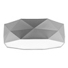 Stropní svítidlo Plafond KANTOOR GRAY Round 52cm White-Grey 15W 4xE27 1566 TK Lighting