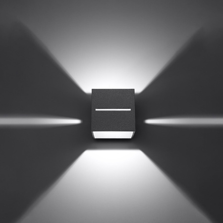 Nástěnné svítidlo LOBO G9 Cube Up-Down Modern Grey SOLLUX