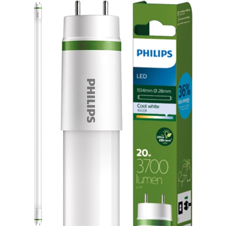 G13 LED zářivka 20W = 58W 3700lm 4000K neutrální bílá 160° 150cm PHILIPS