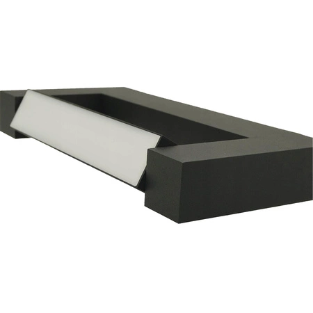 Svítidlo nad zrcadlo LOVIS Nástěnné koupelnové svítidlo LED 12W 840lm Černá Neutrální bila 60cm IP44 360°