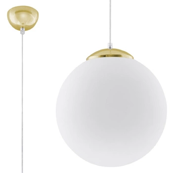 LED závěsné stropní svítidlo UGO E27 Hanging Sphere 30cm White Gold SOLLUX