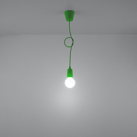 DIEGO E27 LED závěsné stropní svítidlo zelené SOLLUX