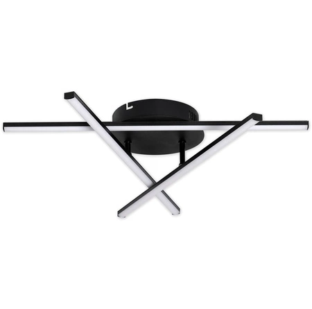 Geometrické stropní svítidlo PLAFON LED lustr 27W 4000K černý