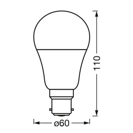 B22d A60 LED žárovka 9W 806lm 220° SMART+ WiFi CCT Stmívatelné Classic LEDVANCE