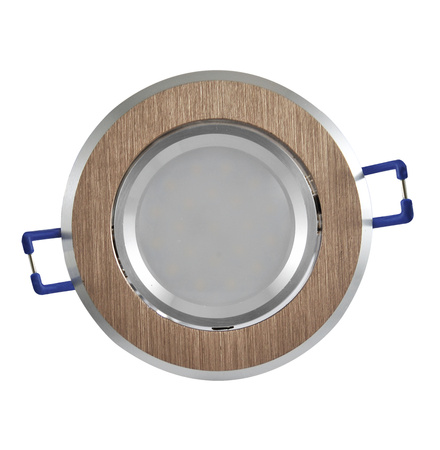 Pohyblivé stropní vestavné svítidlo SUN OLAL GOLDLUX (Polux) zlatý hliník + GU10 3.5w LED žárovka