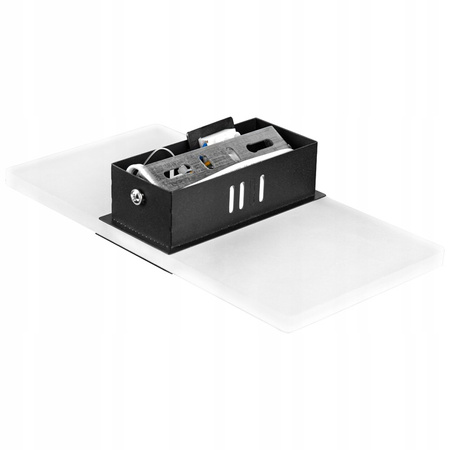 Nástěnná LED lampa nad zrcadlo 5W 360lm 4000K černá Plaxio Masterled