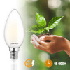 6x Žárovka LED Svíčka B35, E14 7W = 60W 806lm 4000K Neutralní bílá 360° Filament Mléčná LUMILED