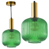 CUMBRIA E27 převislá stropní lampa zelená GOLDLUX (Polux)