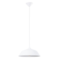 FRIKA E27 Bílá skandinávská závěsná lampa SOLLUX