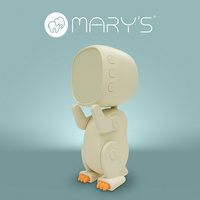 Dětský elektronický budík bílý dobíjecí 1200mAh ROBO MARY'S