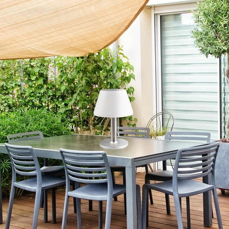 Zahradní LED solární stolní lampa VIOLA 4000K IP44 Moderní