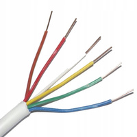 Drátový kabel YTDY 6x0.5mm Interkom Alarm Bílý 1m ELEKTROKABEL