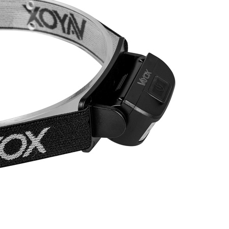 Dobíjecí čelová svítilna 100lm 100LM LED + 2XLED 5 režimů VAYOX