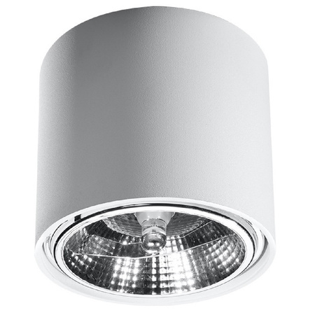 Svítidlo pro povrchovou montáž TIUBE GU10 ES111 Halogenové bodové svítidlo Tuba Round White SOLLUX