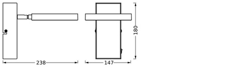 LED nástěnné stropní nástěnné svítidlo Povrchová montáž svítidla 11W 215lm CCT Dekorativní černý bod Saturn Ledvance