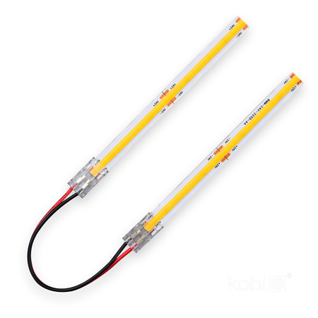 Oboustranný konektor 10 cm pro 8mm LED COB pásek Kobi