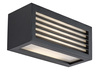 Venkovní zahradní lampa LED fasádní nástěnná lampa 10W 480lm 4000K IP54 černá Moderní Lublin Rabalux
