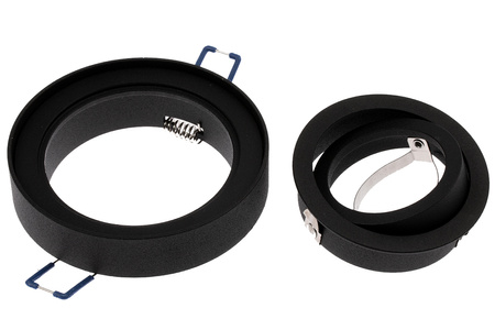 Halogenová svítidlo GU10, TUBA SPOT Nastavitelná Kulatá Černá 20mm MIDI + LED GU10, 6W 3000K LUMILED