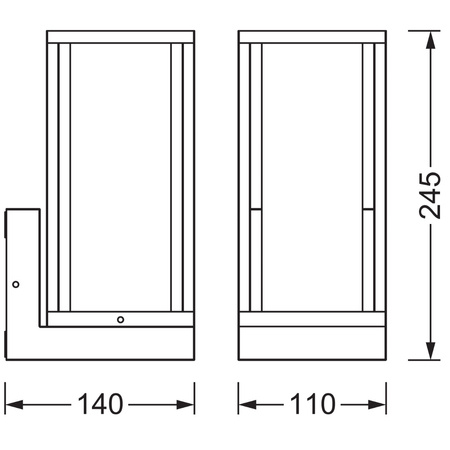 Nástěnné svítidlo E27 IP44 Endura CLASSIC FRAME WALL LEDVANCE nástěnné fasádní svítidlo