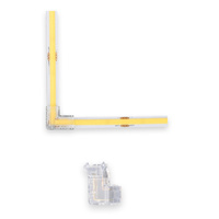 L konektor pro Tramo COB LED pásky Clik Transparent 8mm Kobi