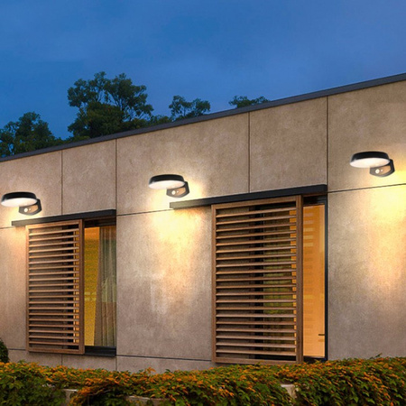 Zahradní nástěnné svítidlo Elevation LED solární svítidlo s pohybovým a soumrakovým senzorem 4000K IP65