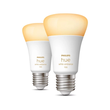 2PAK LED žárovka E27 A60 8W CCT PHILIPS HUE White & Ambiance Bluetooth Zigbee