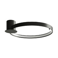 Povrchová montáž RIO LED 30W 3000K Plafond kulatý 55cm černý SOLLUX