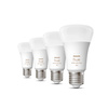 4PAK LED žárovka E27 A60 6,5W CCT RGB PHILIPS HUE White & COLOR Ambiance Bluetooth Zigbee