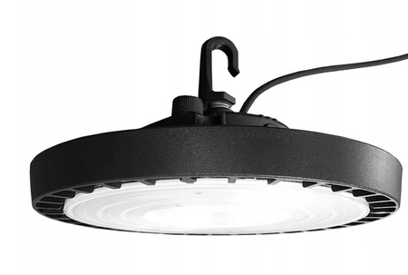 LED High Bay Industrial Pendant Lamp 150W 4000/5000/6000K CCT 90° Black IP65 Masterled