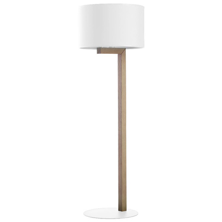 TROY WHITE Stojací stojací lampa bílá dřevěná skandinávská E27 5197 TK Lighting