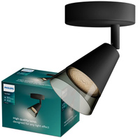 Nástěnné svítidlo GU10 Black Cleft Philips