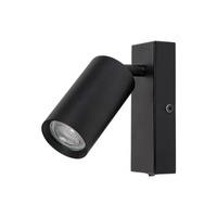 Nástěnné svítidlo Bodové svítidlo Tuba GU10 černé Minimalistické sólo Rabalux