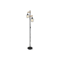 Stojací lampa 2x E27 Black Industrial Fabian 5246 Rabalux