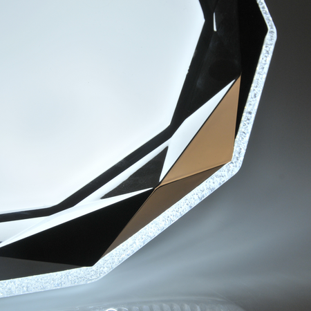 PLAFON LED diamantové svítidlo stropní svítidlo 50cm 3000-6500K s dálkovým ovládáním GLOSSY GOLDLUX (Polux)