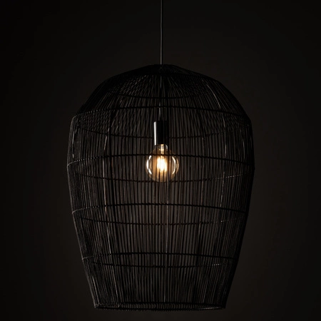 E27 Black Skandinávské závěsné stropní svítidlo HAITI L 11168 Nowodvorski