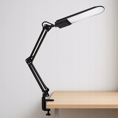 Stolní lampa LED na kreslení 7W 480lm 4500K 120° černá s držákem