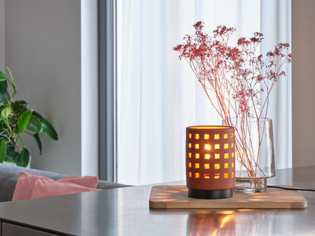 Stolní lampa Stolní svítidlo Stojací dekorativní E27 Hnědá USB-C Dekor Ledvance