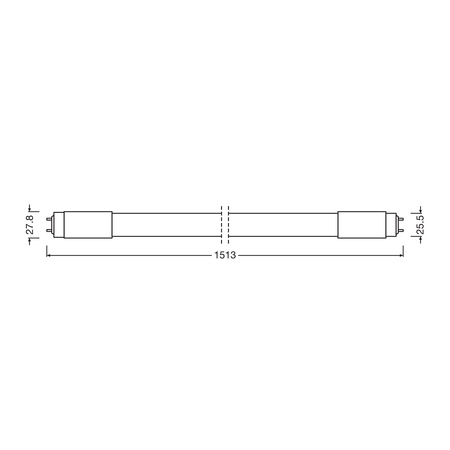 LED zářivka G13 T8 8W = 18W 900lm 6500K Cold 190° 60cm LED TUBE UNIVERSAL Osram