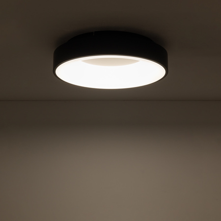 Plafond Stropní svítidlo LED Svítidlo pro povrchovou montáž 32W 2600lm 3000K Warm Black NIKKI ROUND LED 11206 Nowodvorski