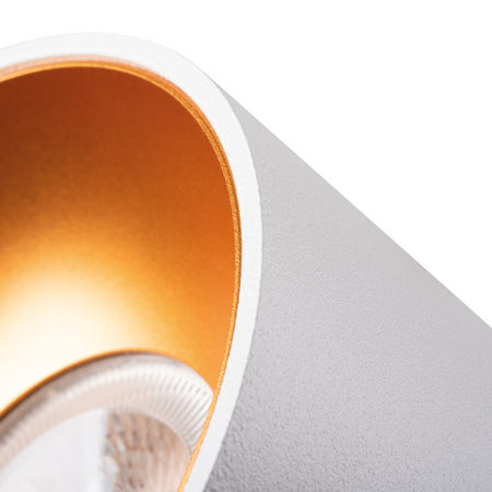 LED GU10 Round White Gold Mini Kanlux Bodové LED svítidlo pro povrchovou montáž